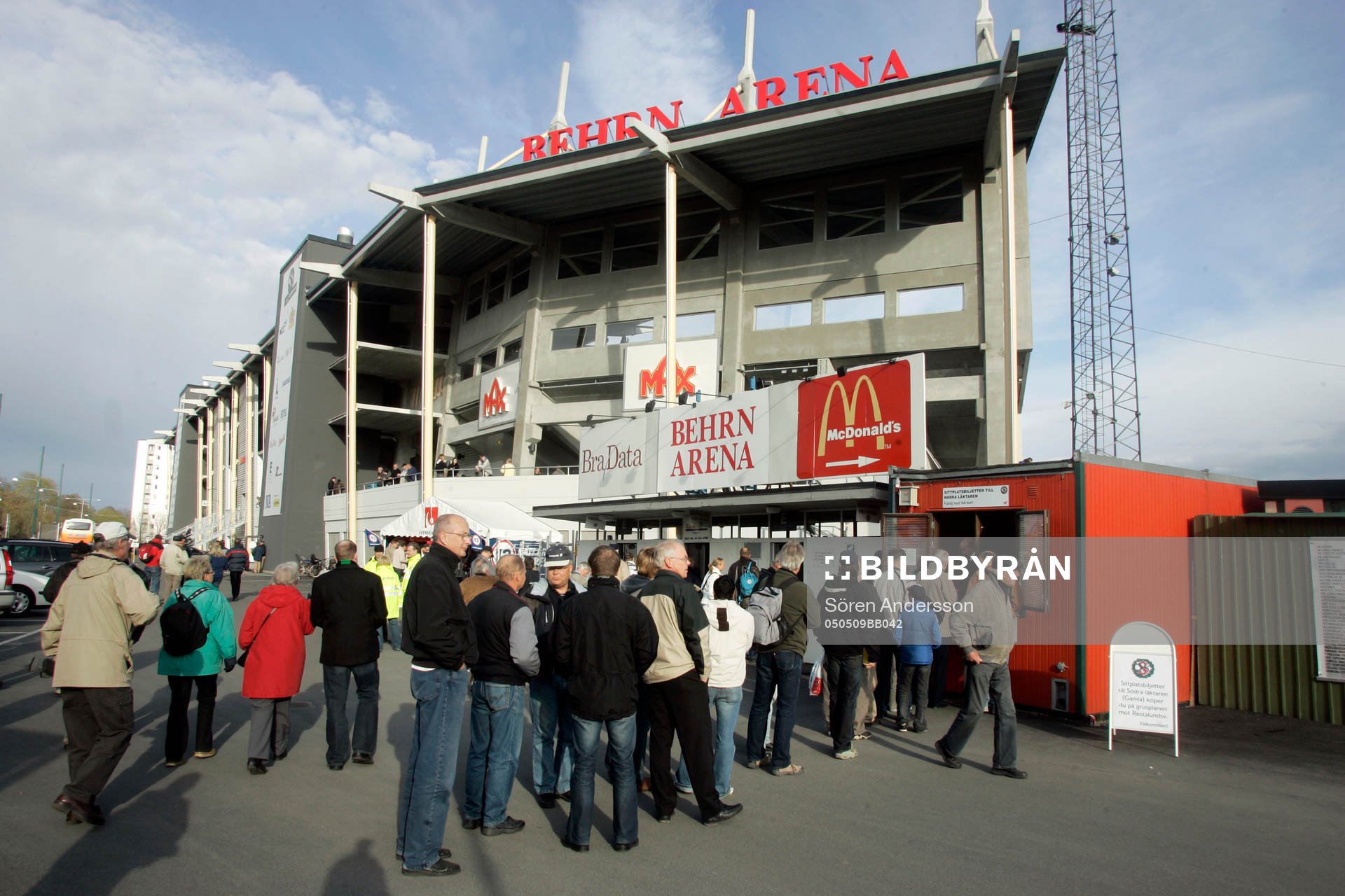 Behrn arena, biljettförsäljning, kö