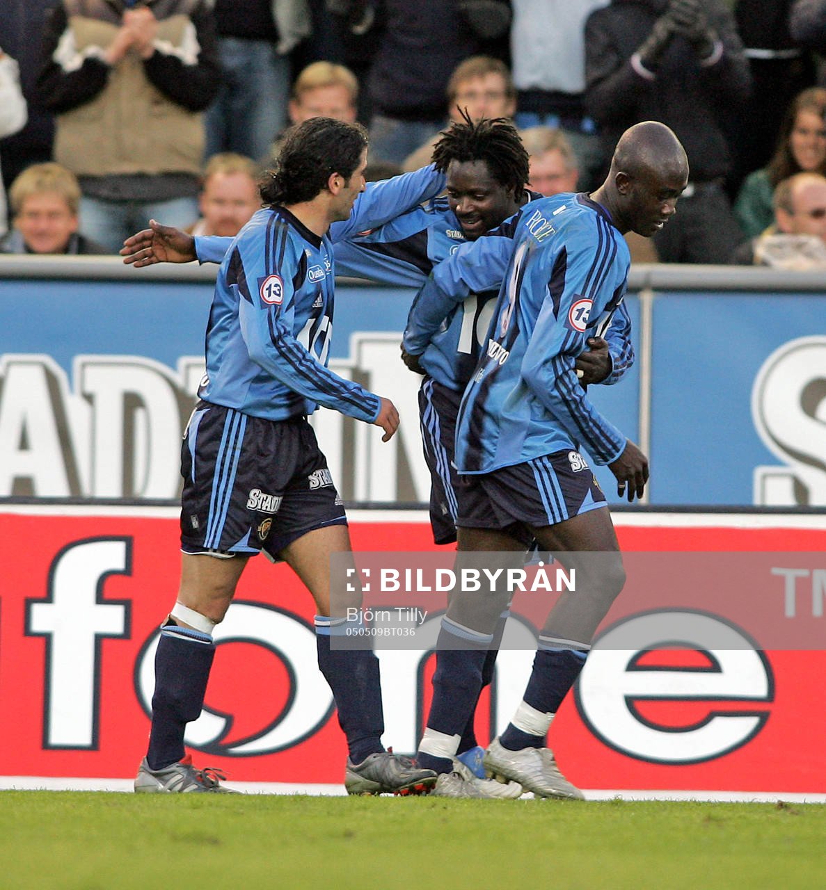 Abgar Barsom, Ibrahim Ba och Jones Kusi Asare, Djurgården