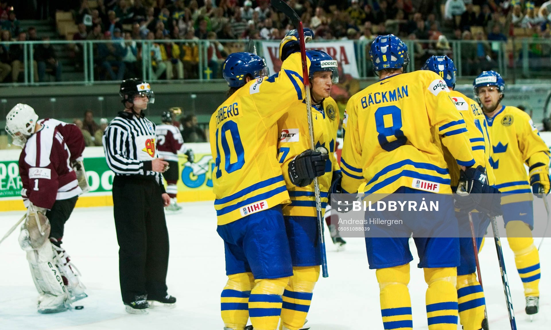 Henrik Zetterberg, Daniel Alfredsson Jonathan Hedström,