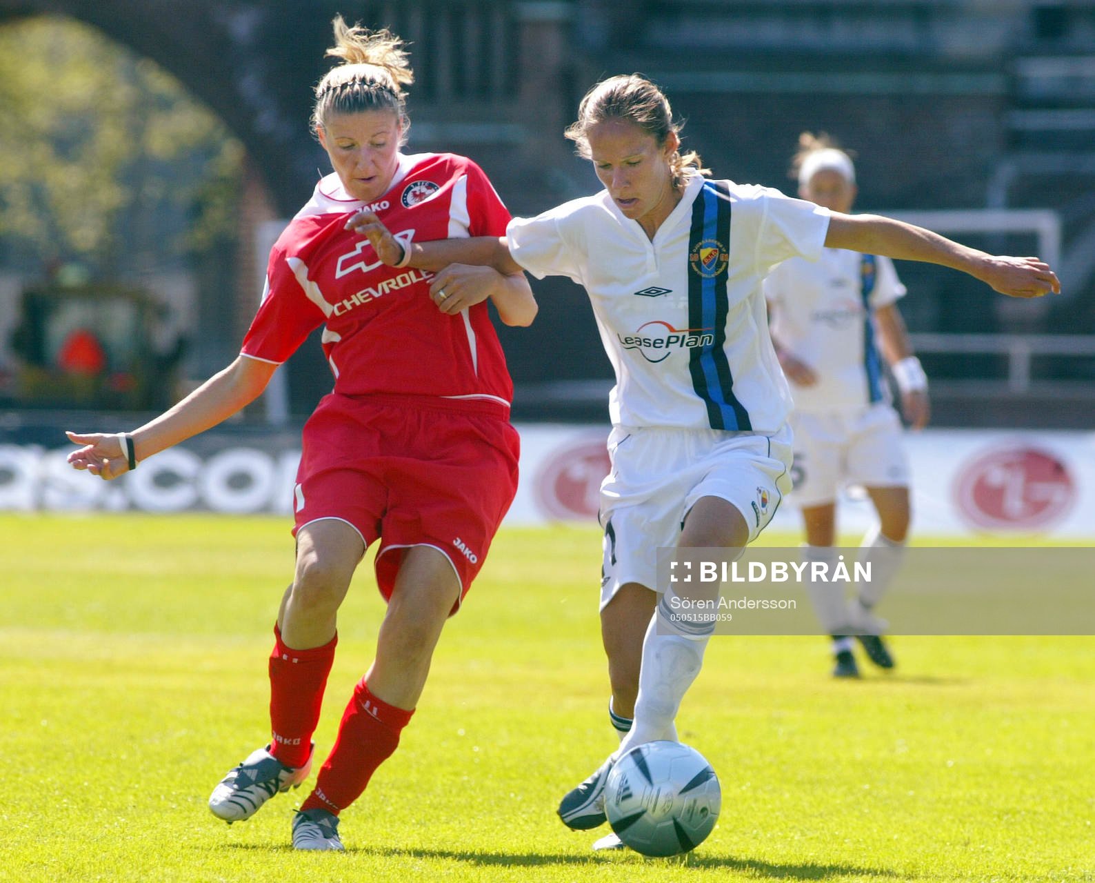Linda Fagerström, Djurgården/Älvsjö och Anja Mittag,