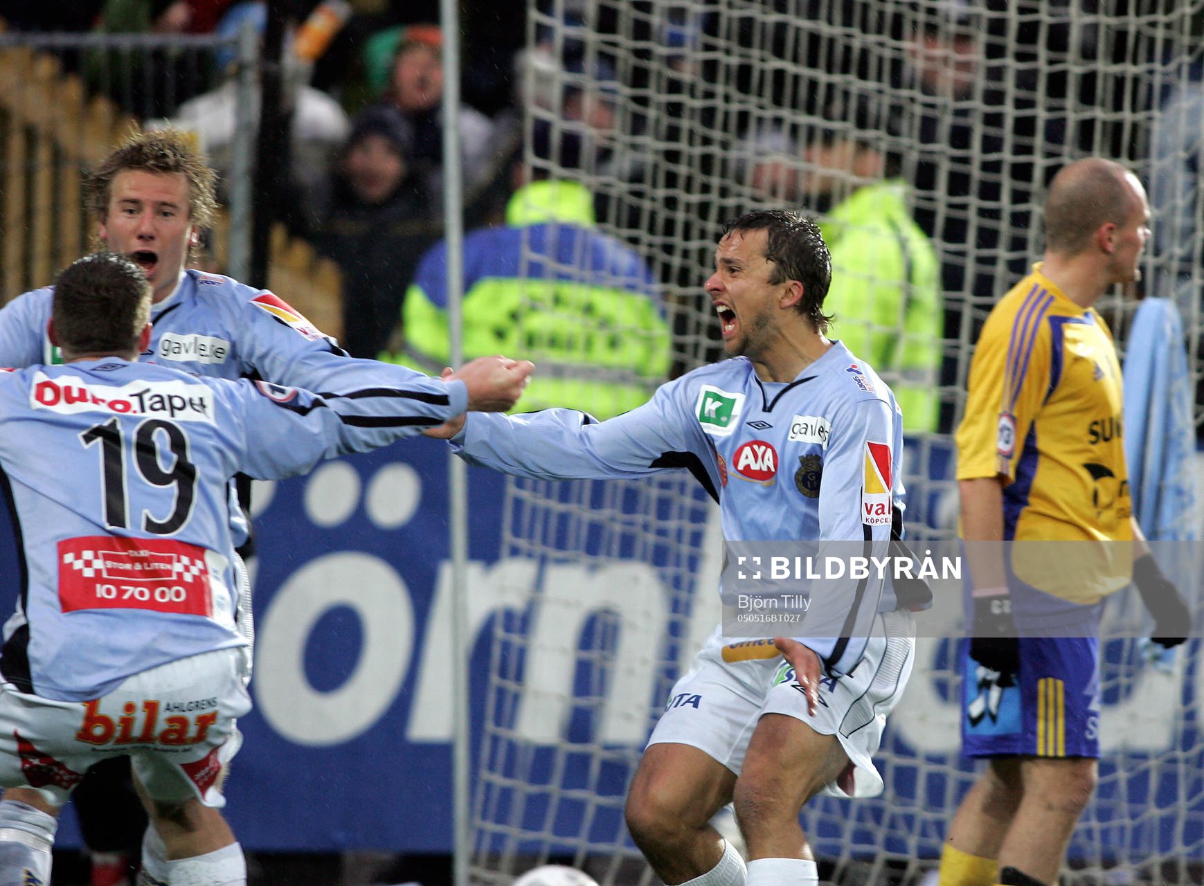 Daniel Westlin och Mathias Woxlin, Gefle, jubel