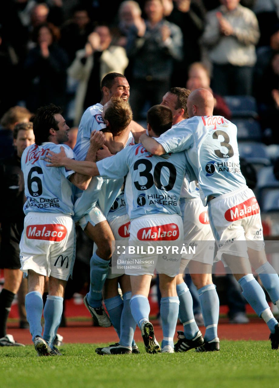 Afonso Alves gjorde 1-0 till Malmö, jubel