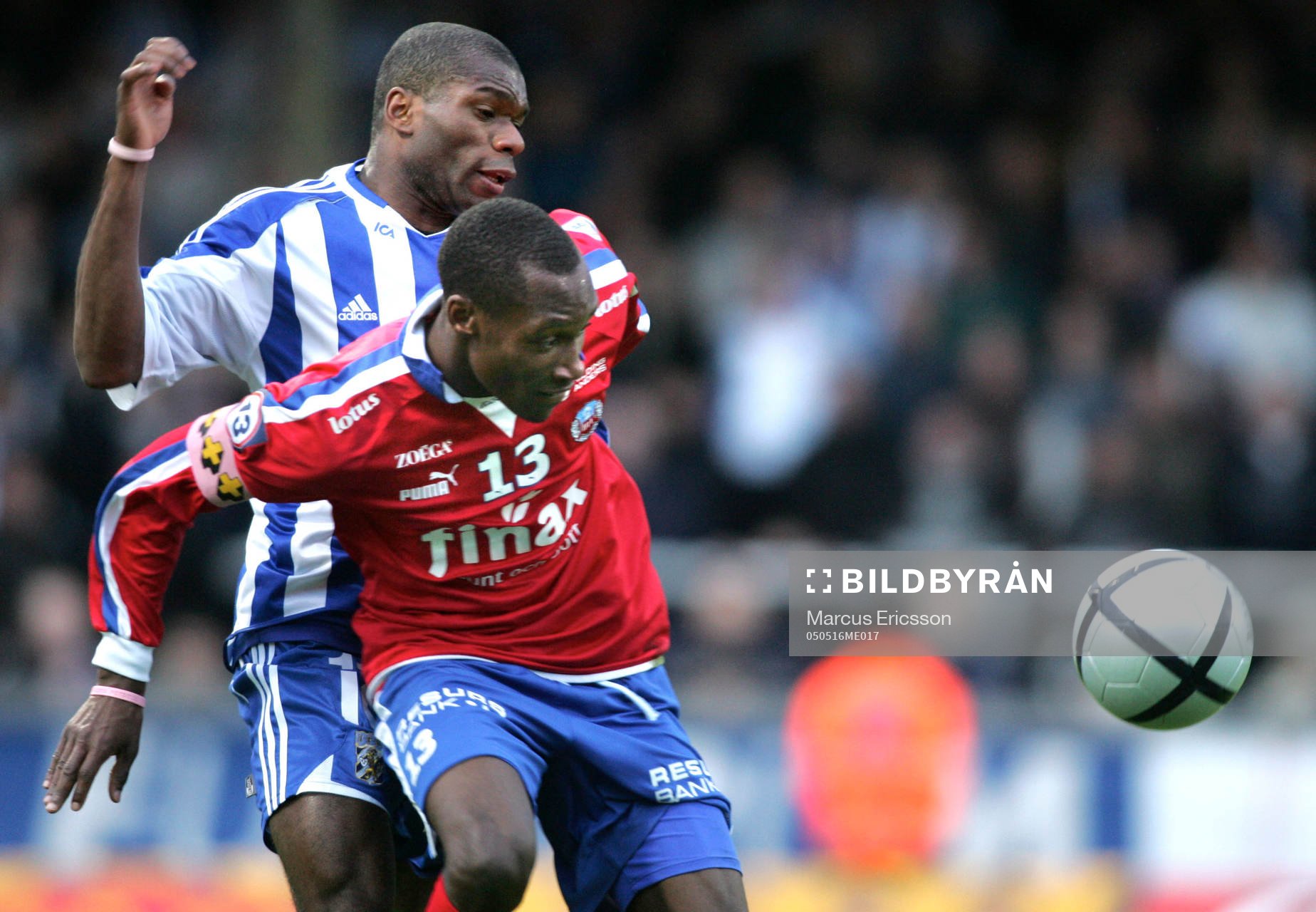 Atiba Hutchinson, Helsingborg och Samuel Wowoah, Göteborg