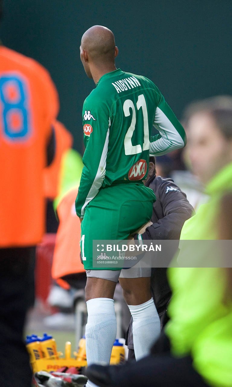 Jeffrey Aubynn, Hammarby, skadad