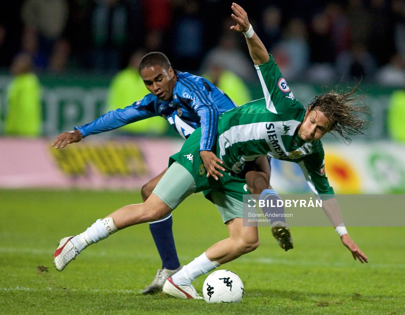 Björn Runström, Hammarby och Patrick Amoah, Djurgården