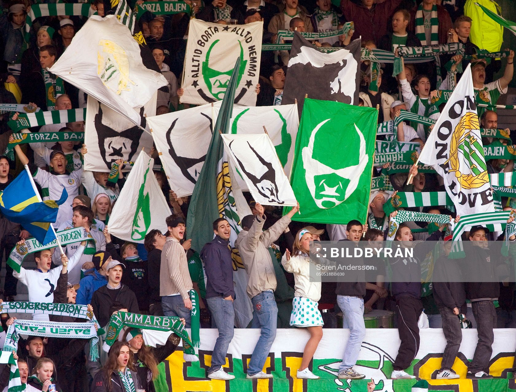 Supporter, Hammarby, flaggor