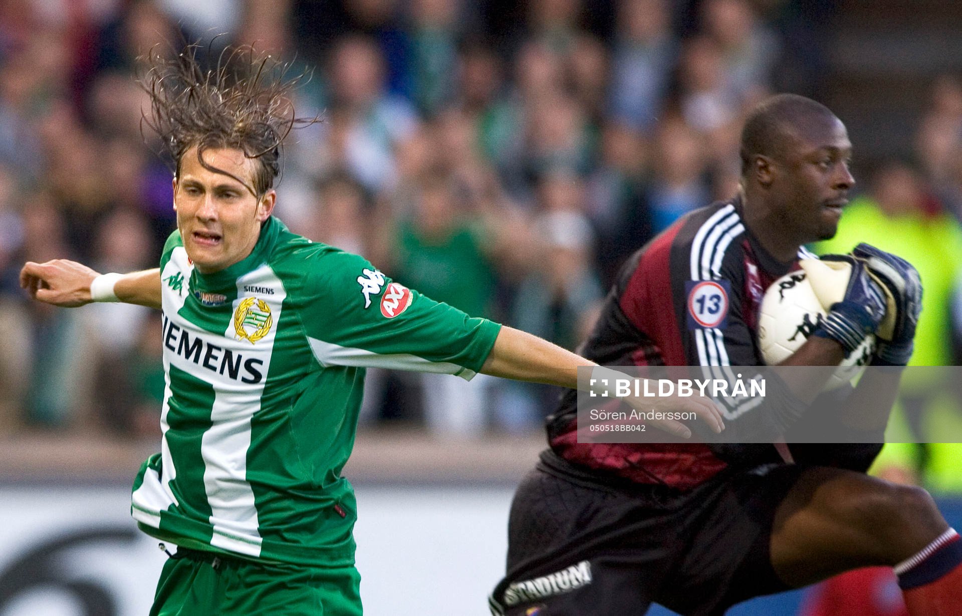Björn Runström, Hammarby och Dembo Tourray, målvakt,
