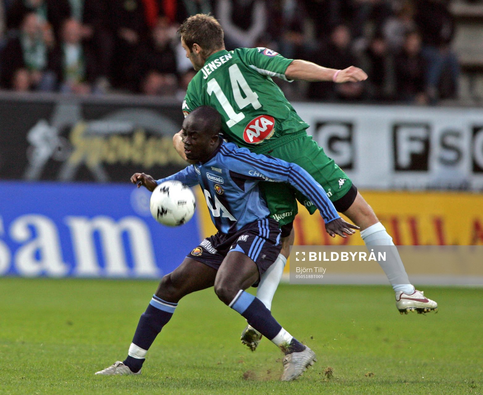 Jnes Kusi Asare, Djurgården och Mikkel Jensen, Hammarby