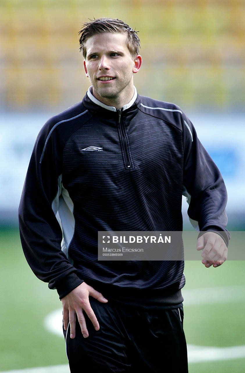 Anders Svensson hade sin första träning
