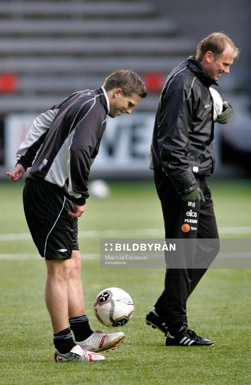 Anders Svensson och Magnus Haglund, tränare
