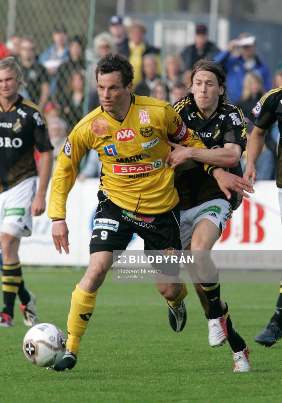 Peter Hiir-Salakka, Mjällby och Jonas Fröberg, AIK