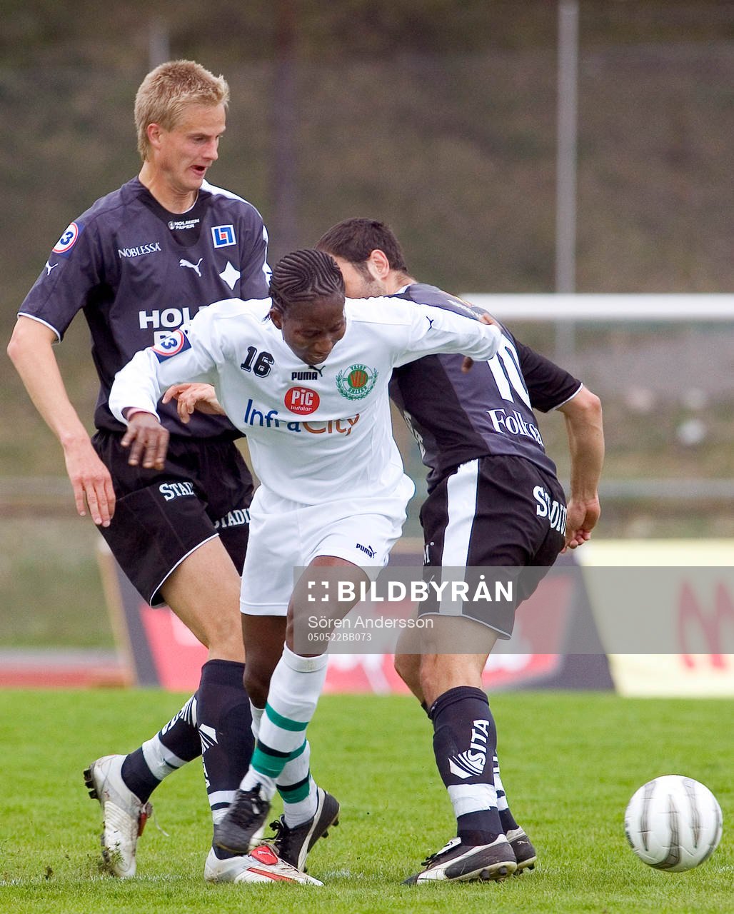Tamba Yarjah, Väsby och Markus Hansson 0ch Pierre Gallo,