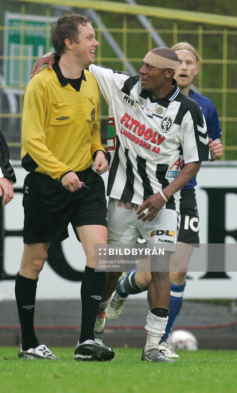 Kingsley Amuneke, Landskrona och Markus Strömbergsson,