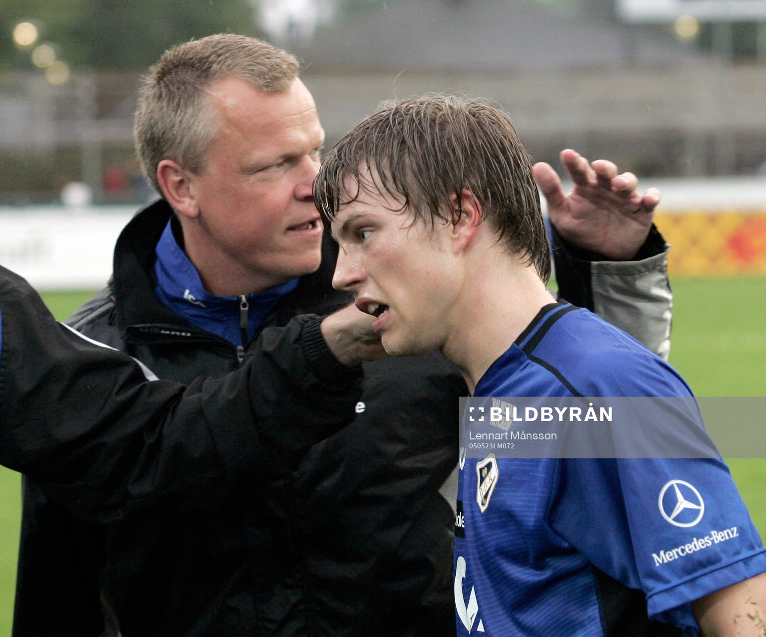 Jan Andersson, tränare och Patrik Ingelsten