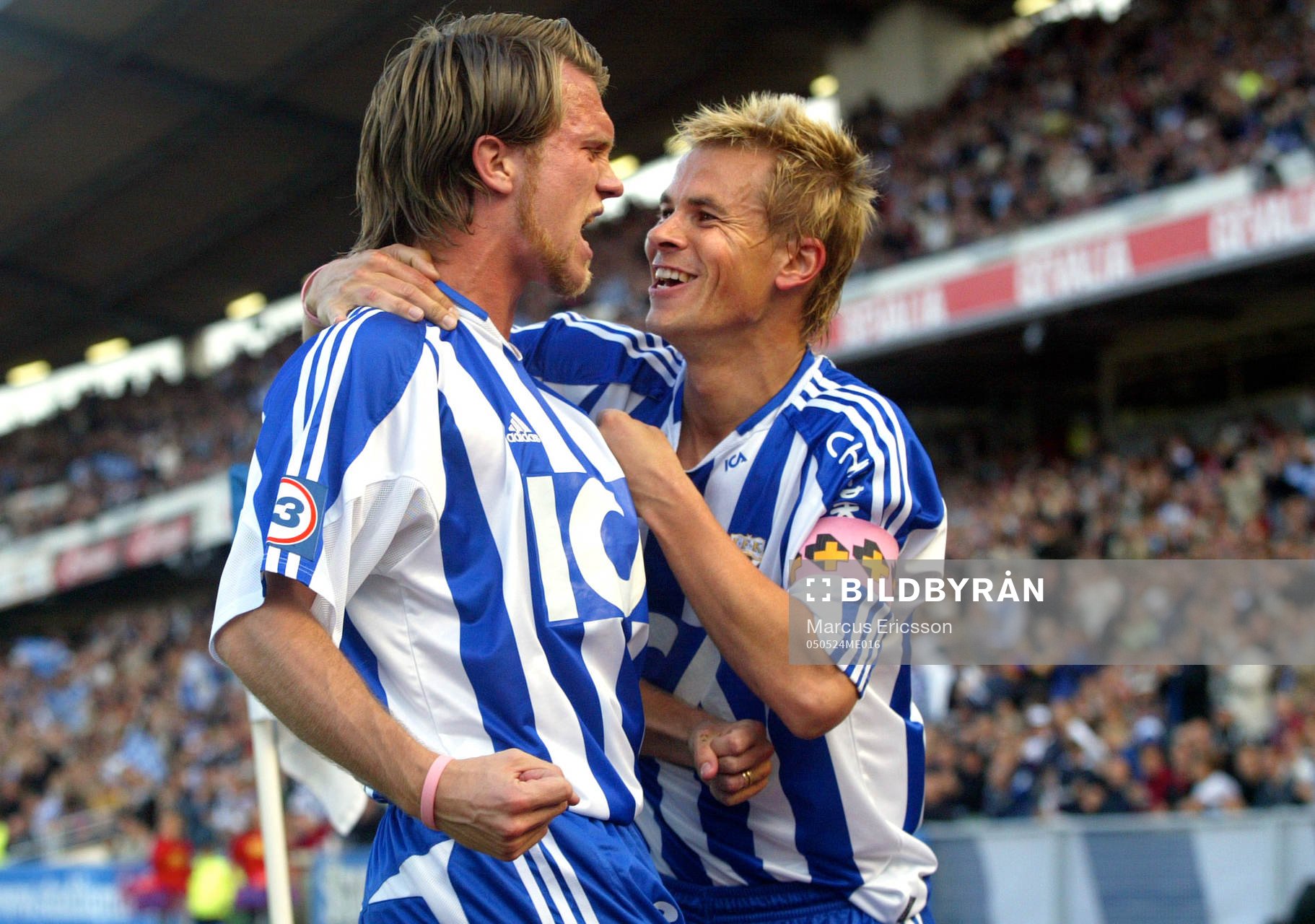 Fredrik Risp och Niclas Alexandersson jublar