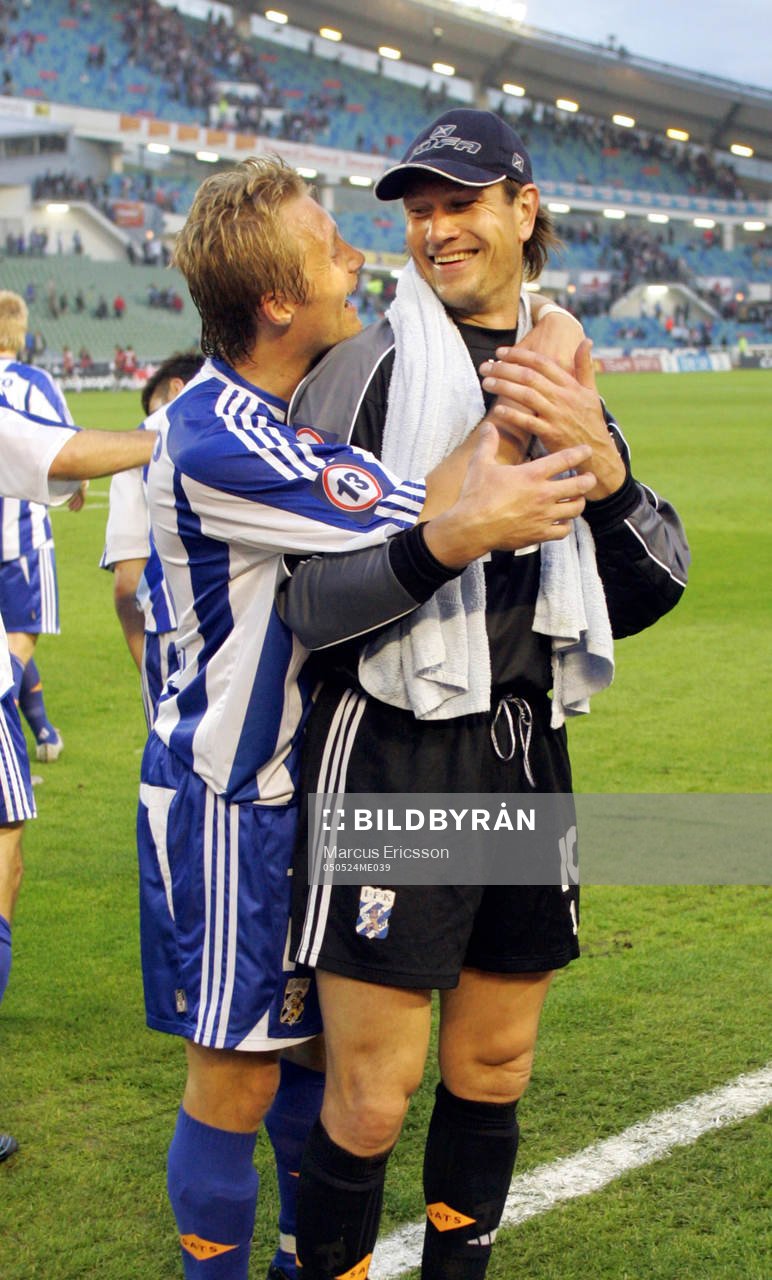Bengt Andersson, målvakt och Magnus Johansson