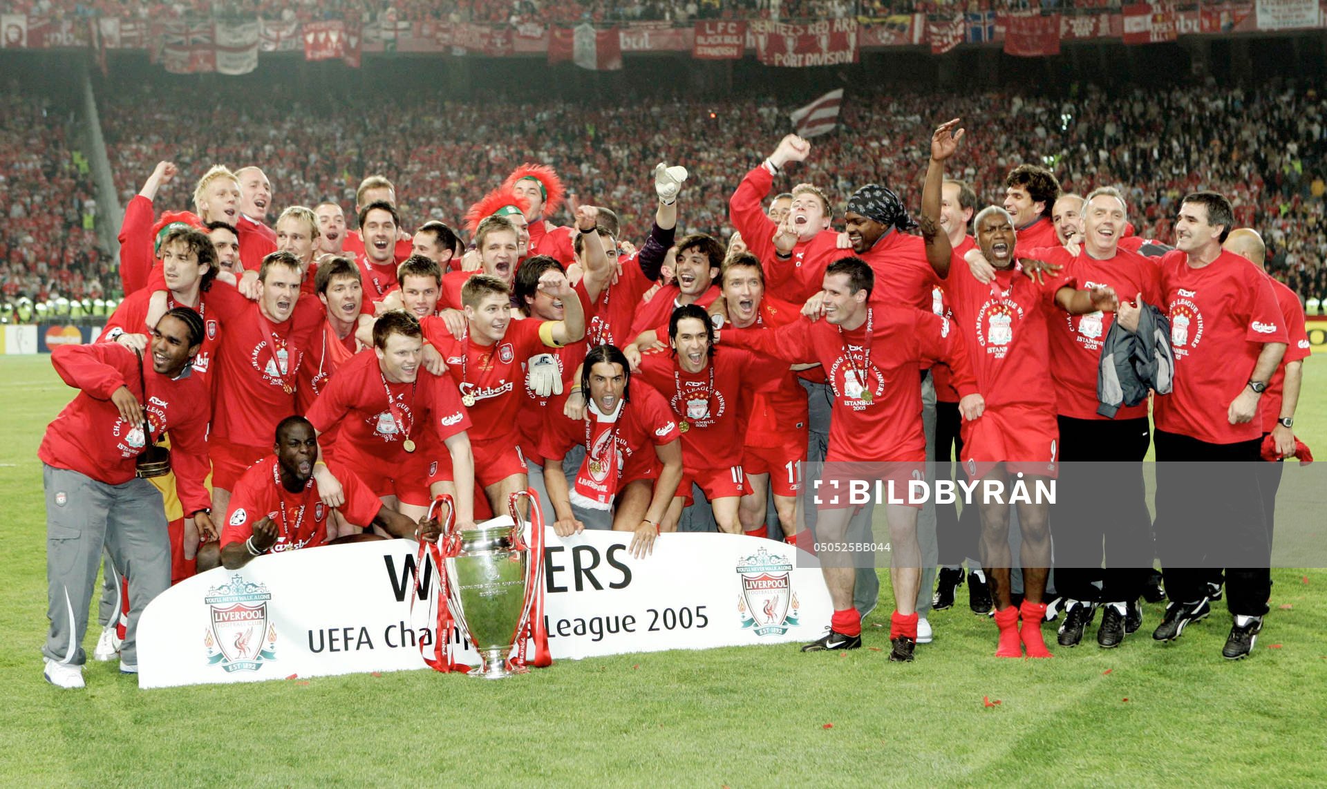 Fotboll, Champions League Final,  Liverpool, jubel