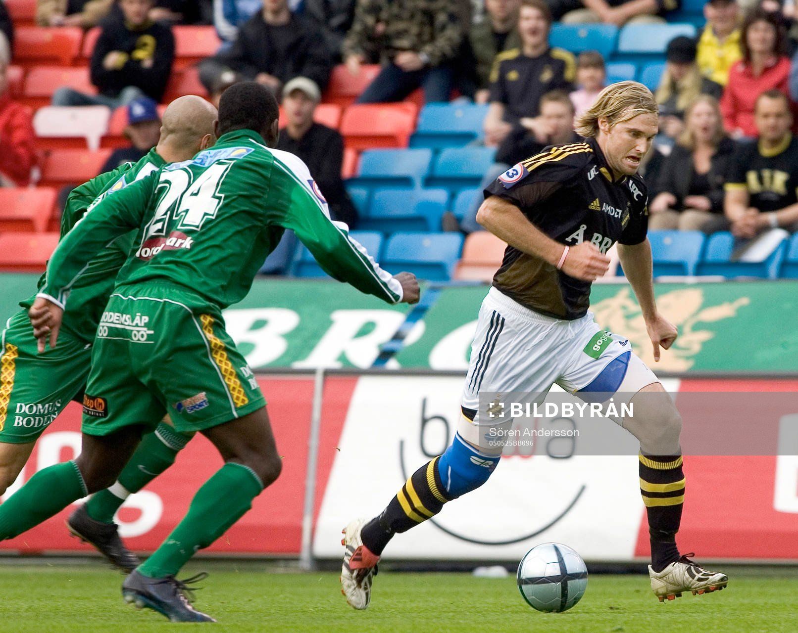 Fotboll, superettan, AIK - Boden : Andreas Andersson, AIK.