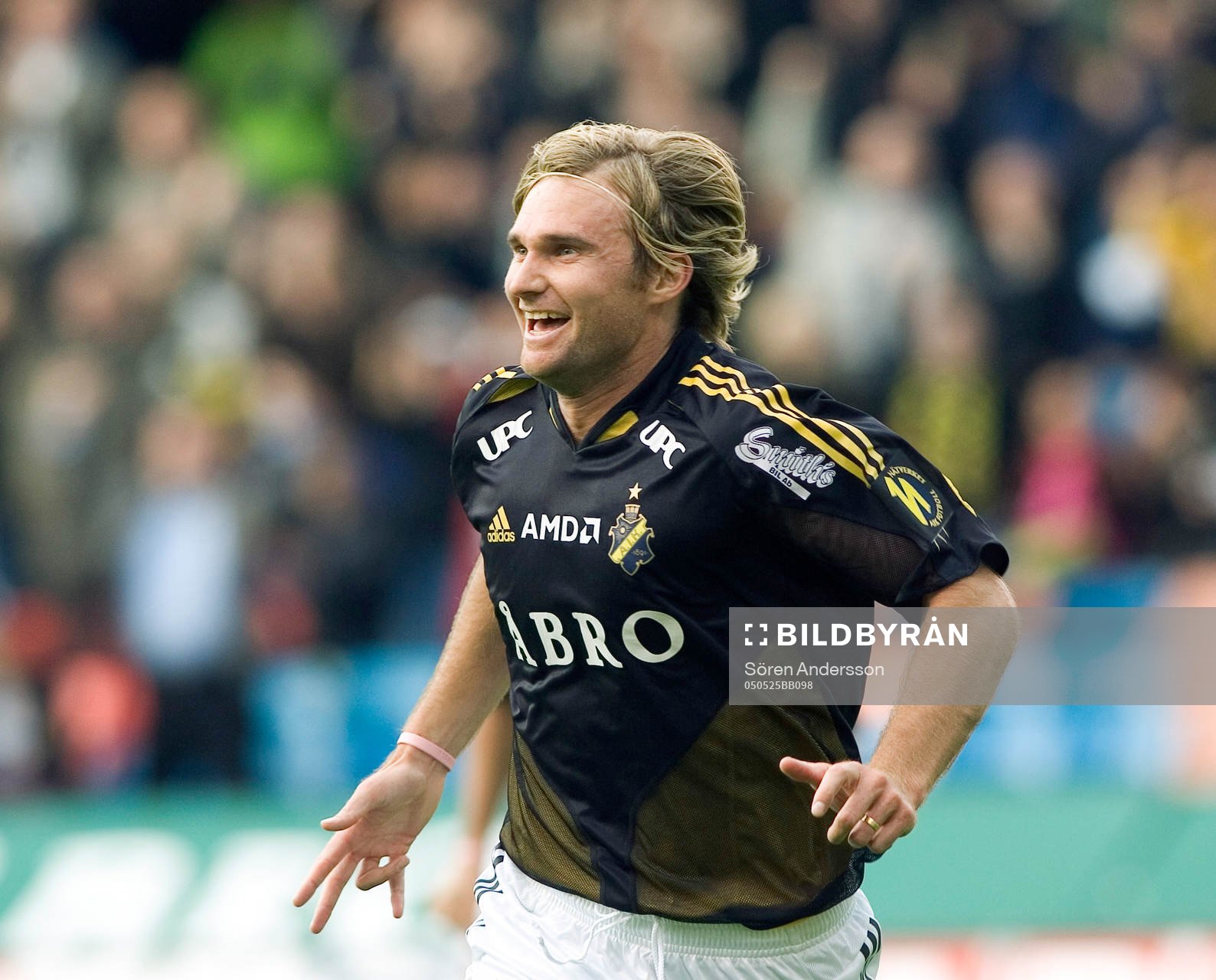 Fotboll, superettan, AIK - Boden : Andreas Andersson, AIK, jubel.