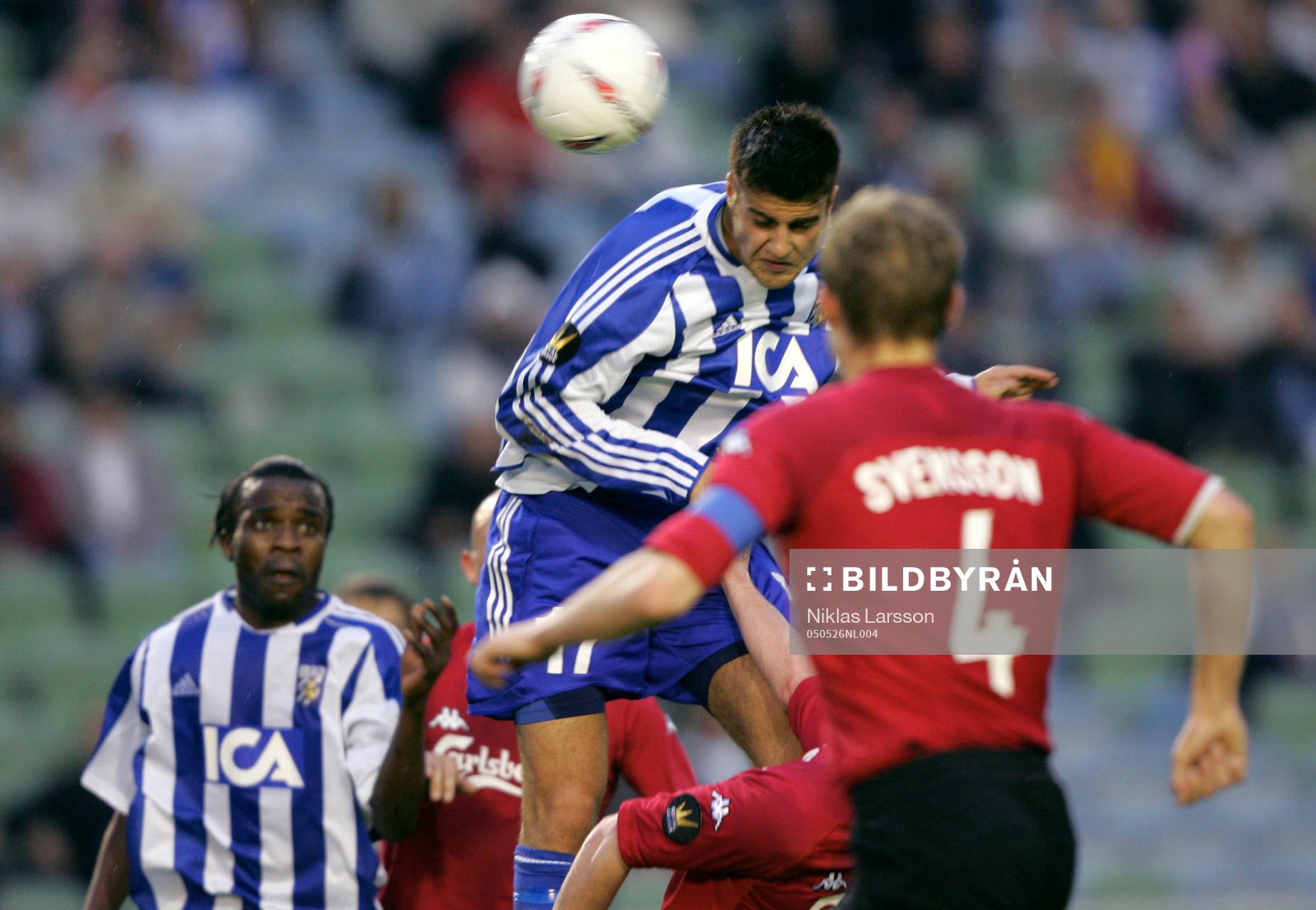 George Mourad, Göteborg nickar in 1-1 målet