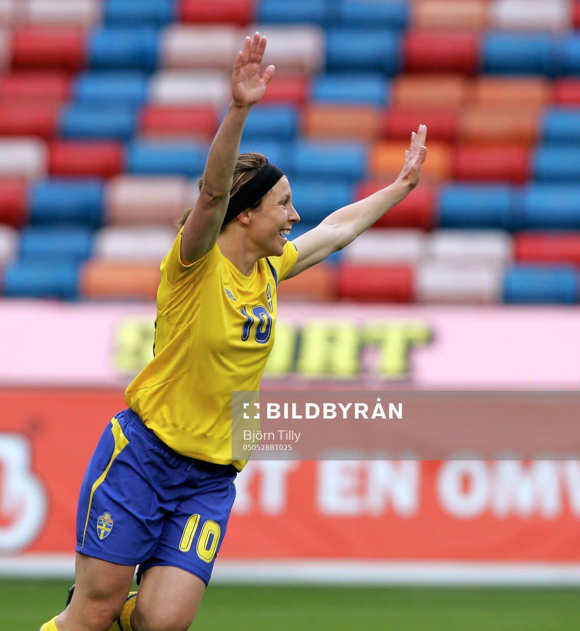  Hanna Ljungberg, Sverige, jubel.