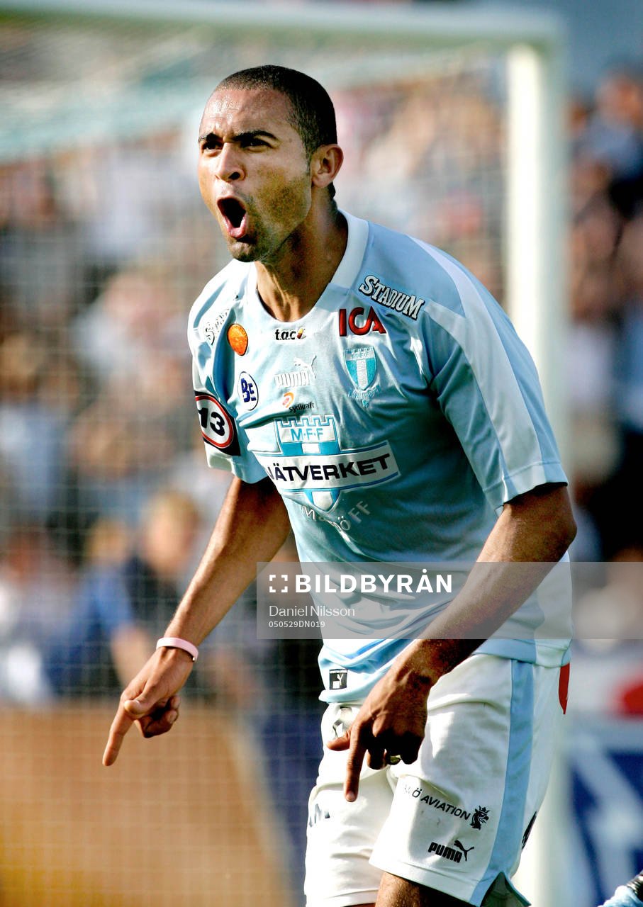 Fotboll, Allsvenskan,Afonso Alves, Malmö, jubel.