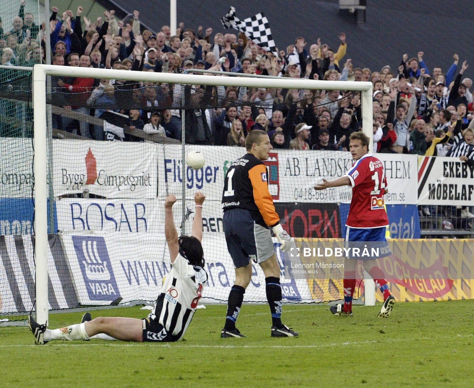 4-3, segermål på övertid, Gustaf Andersson. Jubel