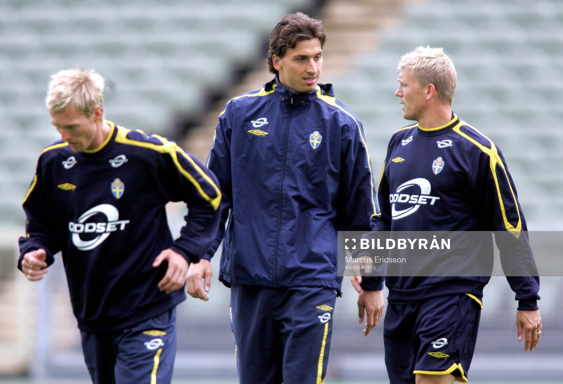 Träning, Christian Wilhelmsson, Zlatan Ibrahimovic och