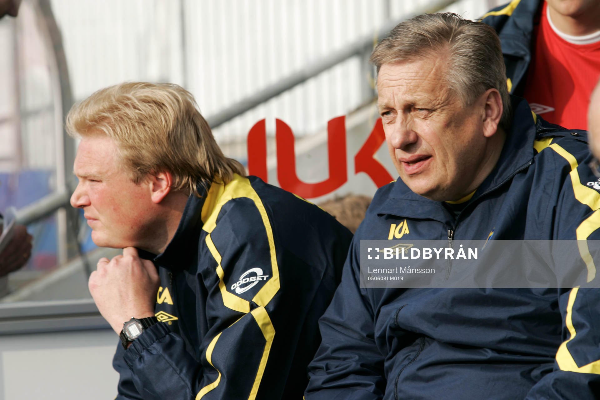 Jörgen Lennartsson och Tommy Söderberg, förbundskapten