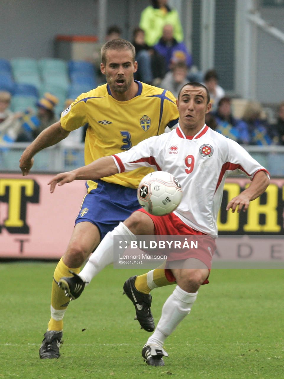 Olof Mellberg och Michael Mifsud