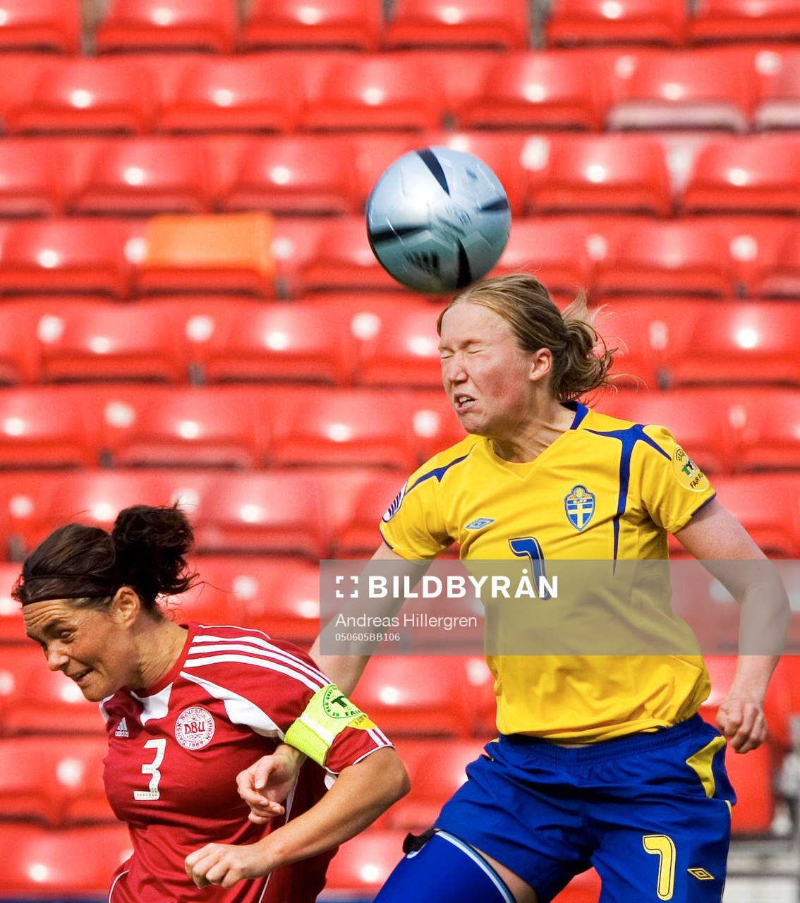 Sverige - Danmark: Sara Larsson och Katrine Pedersen