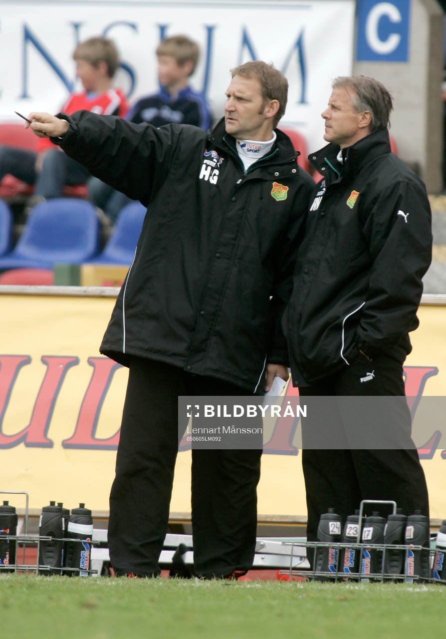 Hans Gren och Roland Nilsson, tränare