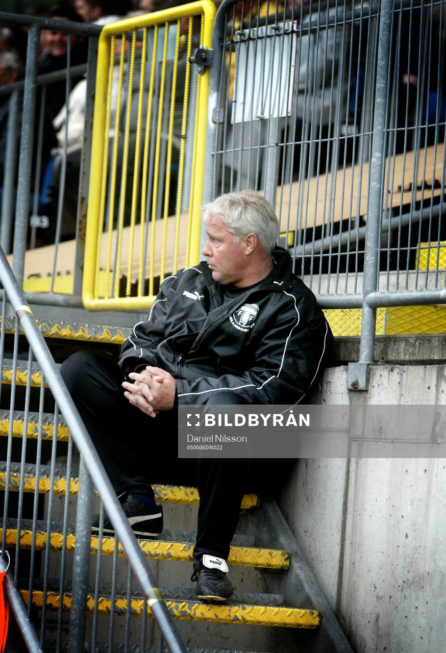 Conny Karlsson, tränare Trelleborg, blev uppvisad på