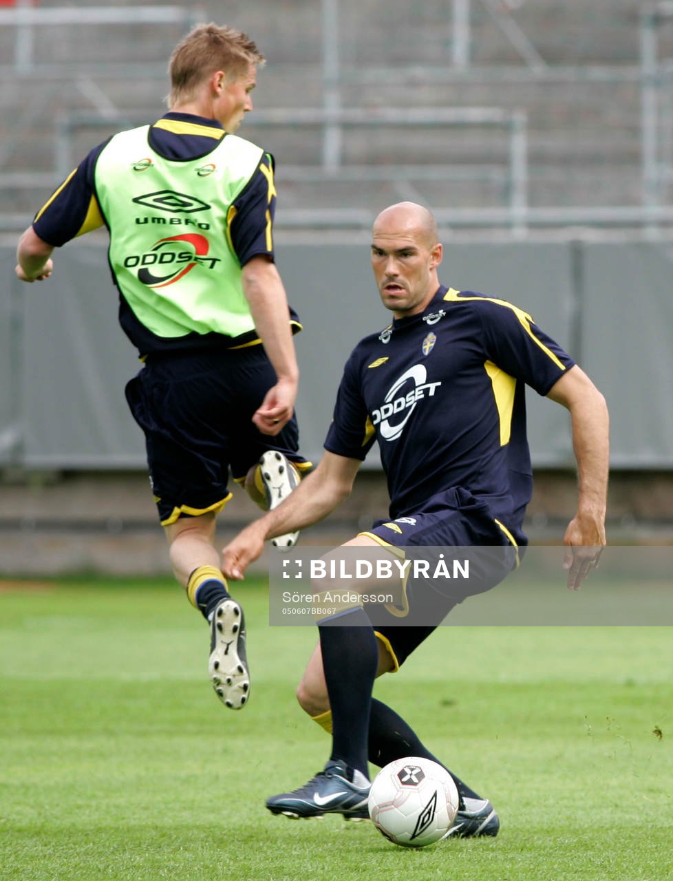 Daniel Majstorovic och Markus Rosenberg, Sverige