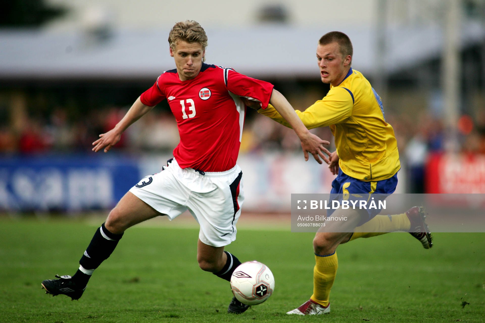 Sebastian Larsson, Sverige och Steffen Hagen, Norge