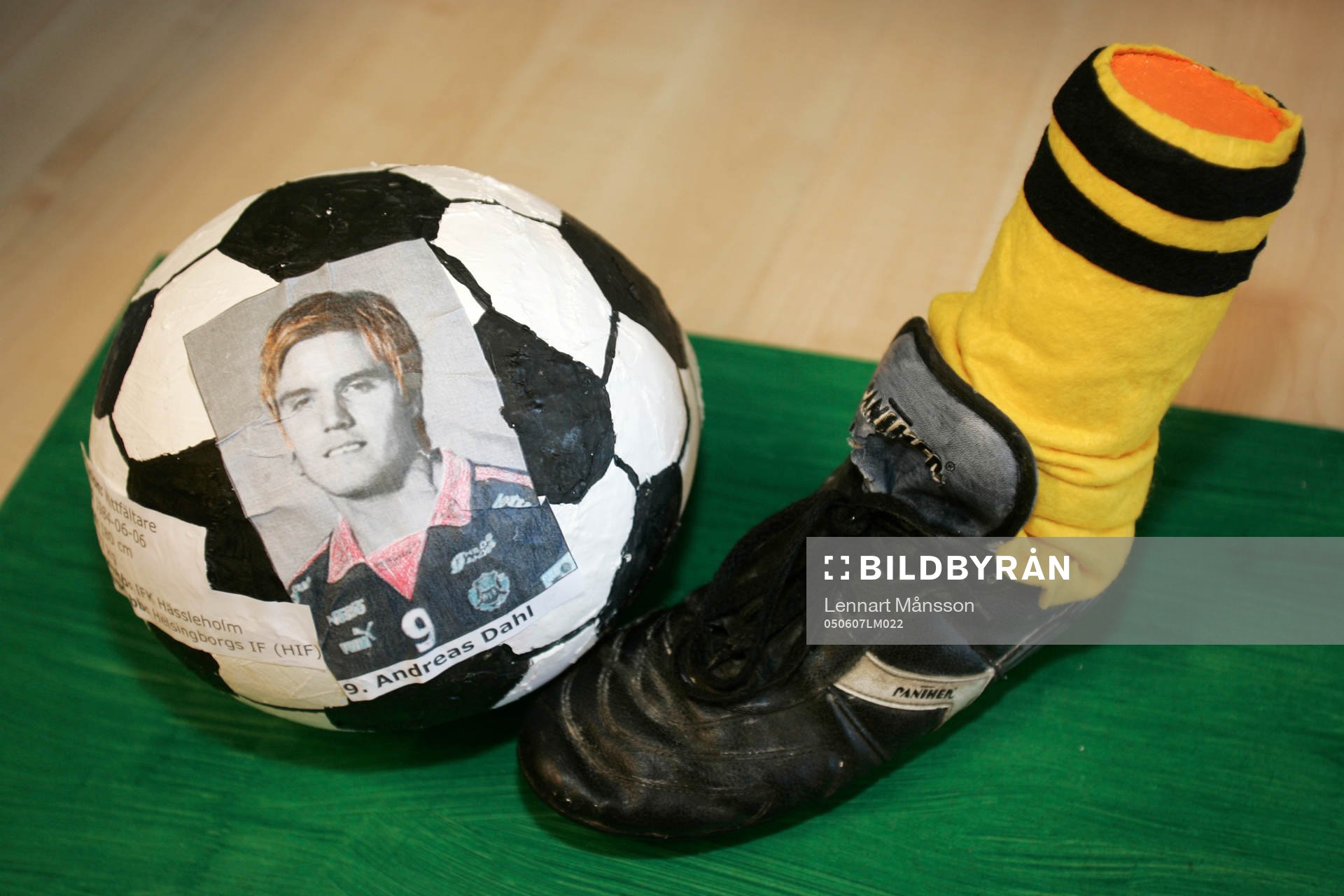 Fotboll, IFK Hässleholm, 100 år. Boll, Andreas Dahl