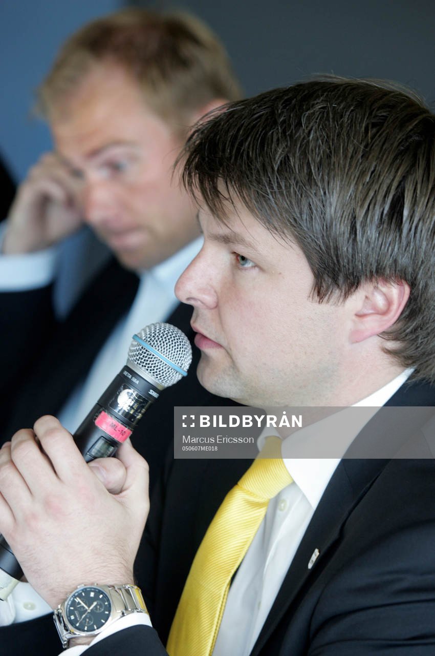 Presskonferens med Mathias Svensson