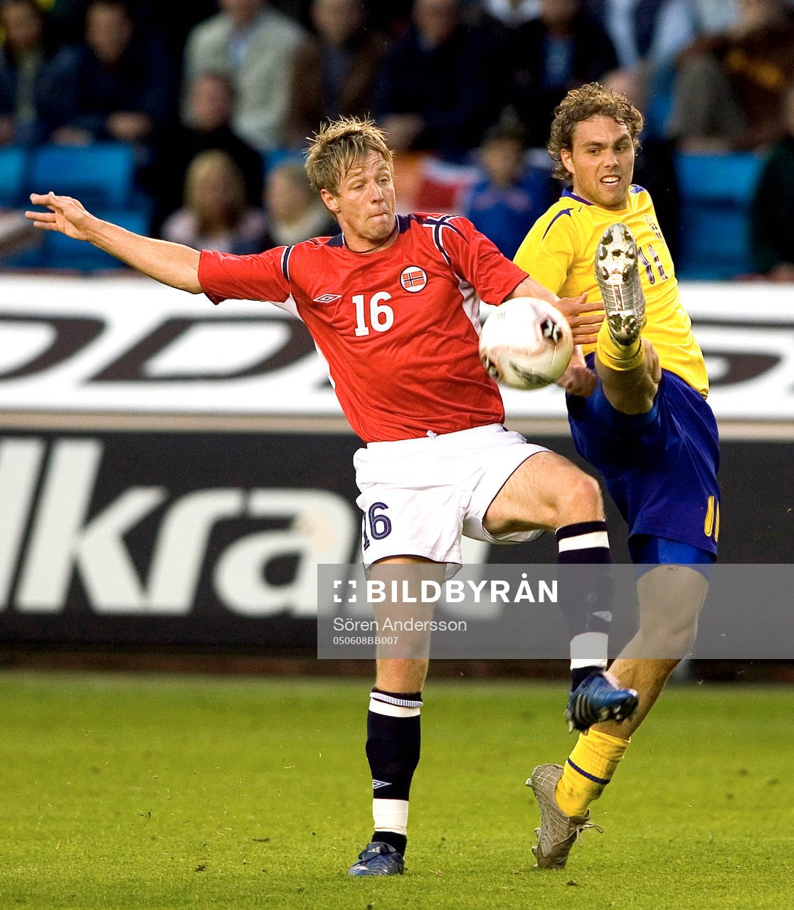 Johan Elmander, Sverige och Jan Gunnar Solli, Norge