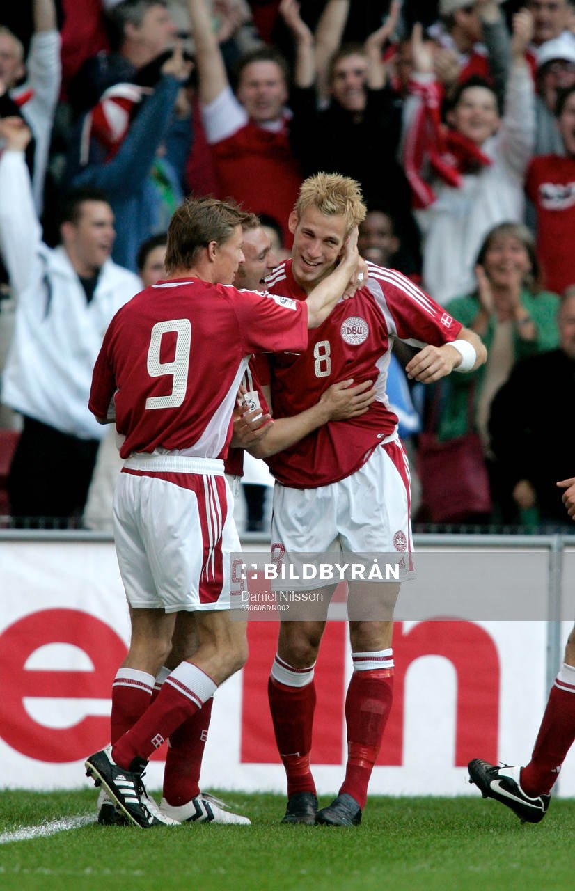 Sören Larsen, Danmark gjorde 1-0, jubel