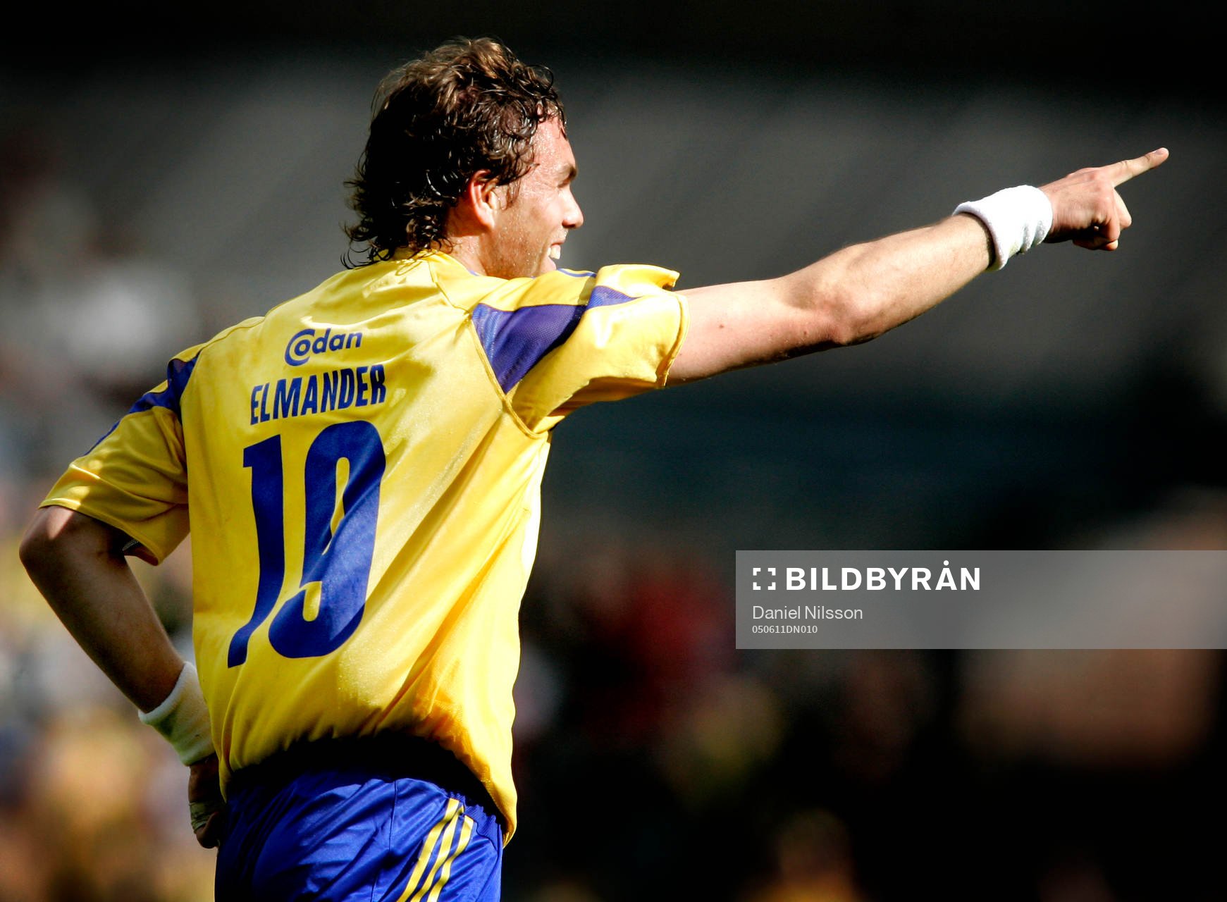 Johan Elmander gjorde 1-0 till Bröndby, (jubel) Bröndby
