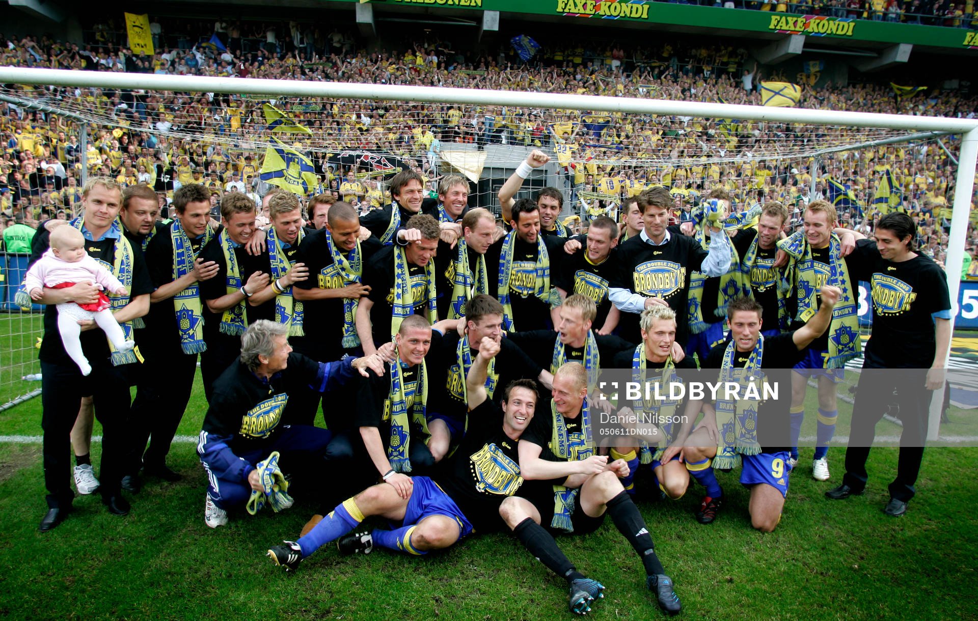 Bröndby blev danska mästare, jubel