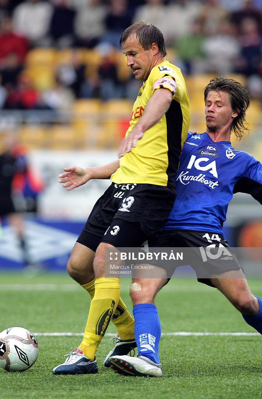 Hasse Berggren Elfsborg och Dusan Djuric, Halmstad