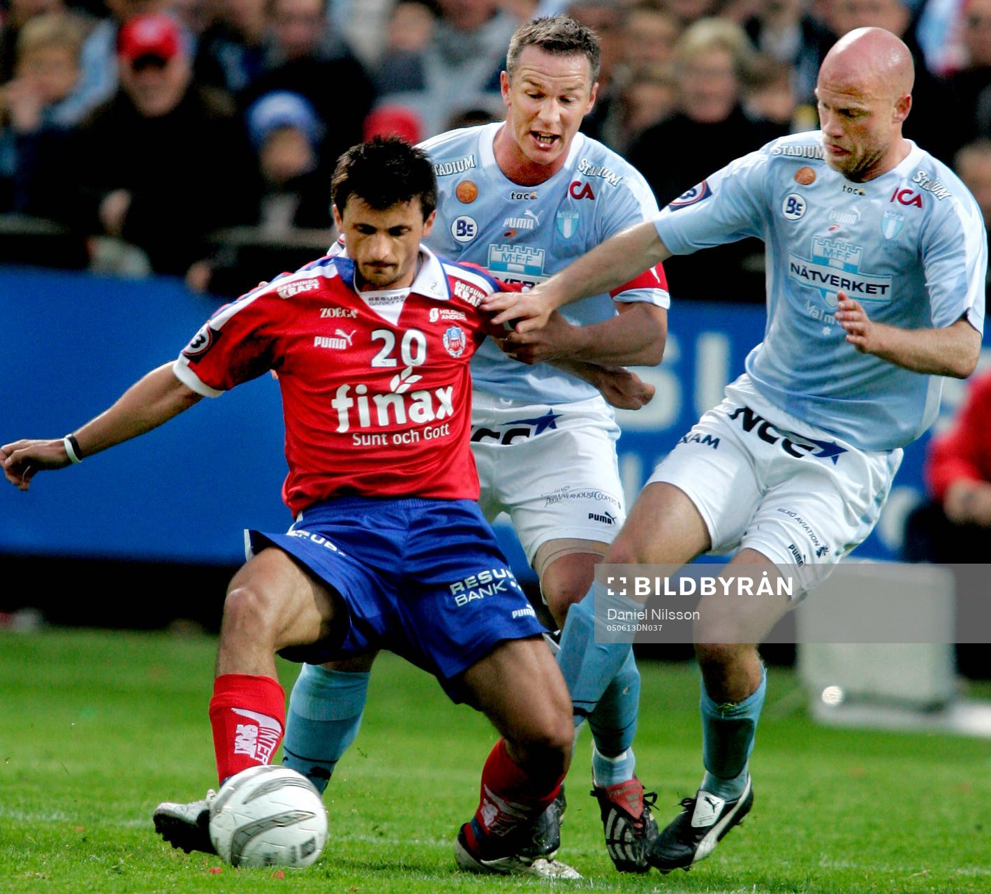 Helsingborg - Malmö FF: Patrik Andersson och Olof Persson,