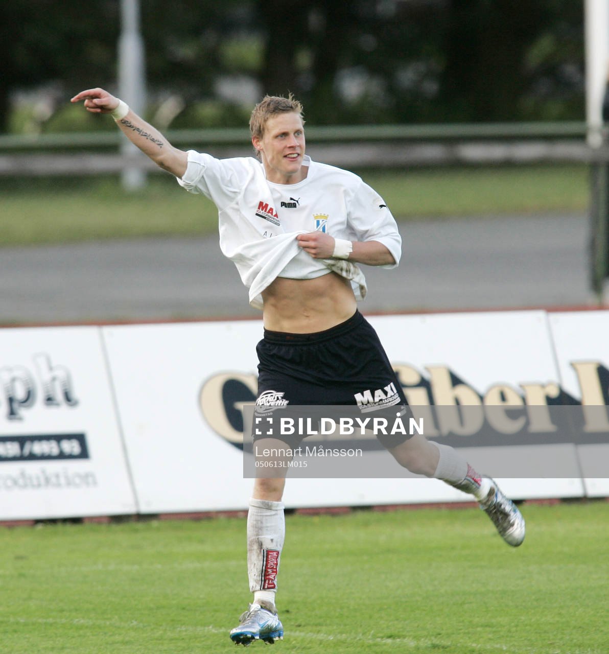 0-1, Niklas Moberg, som jublar. Jubel