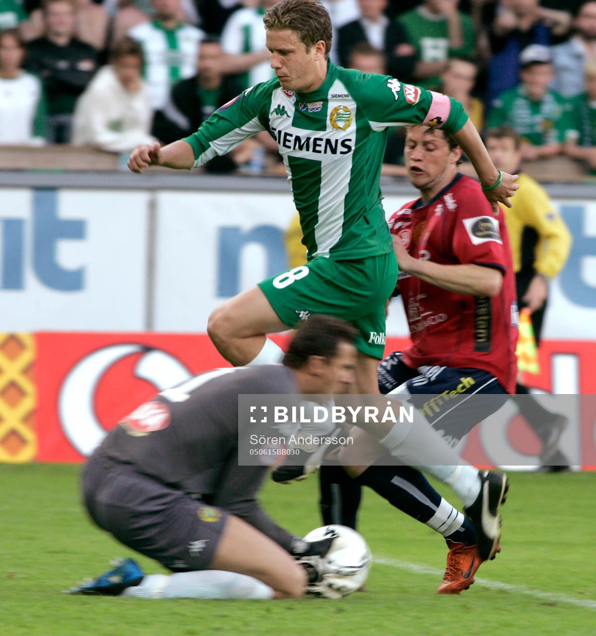 Patrik Gerrbrand, Hammarby och Dick Last, målvakt, Örgryte
