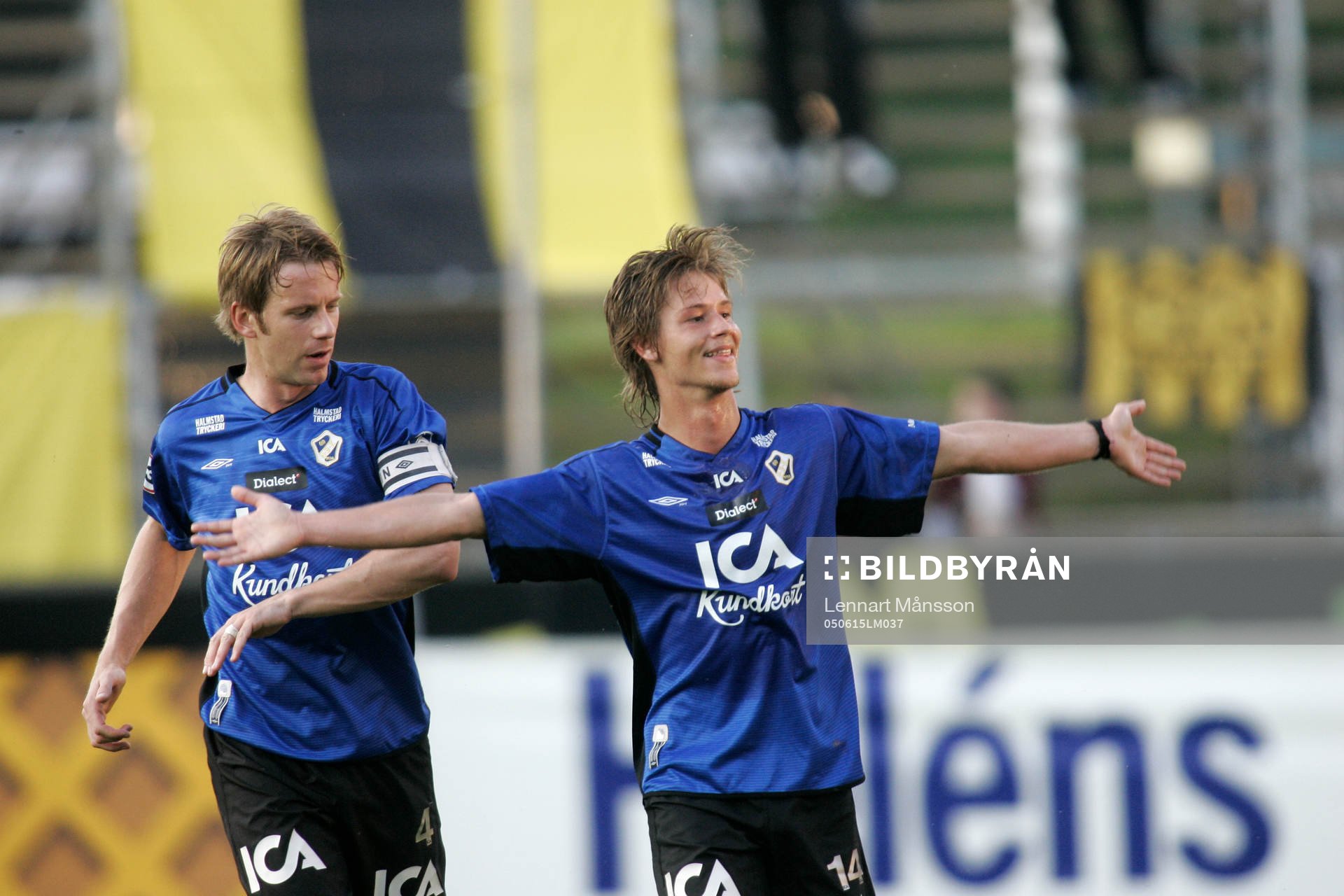 1-0, Dusan Djuric på frispark. Jubel, glädje, vill ta