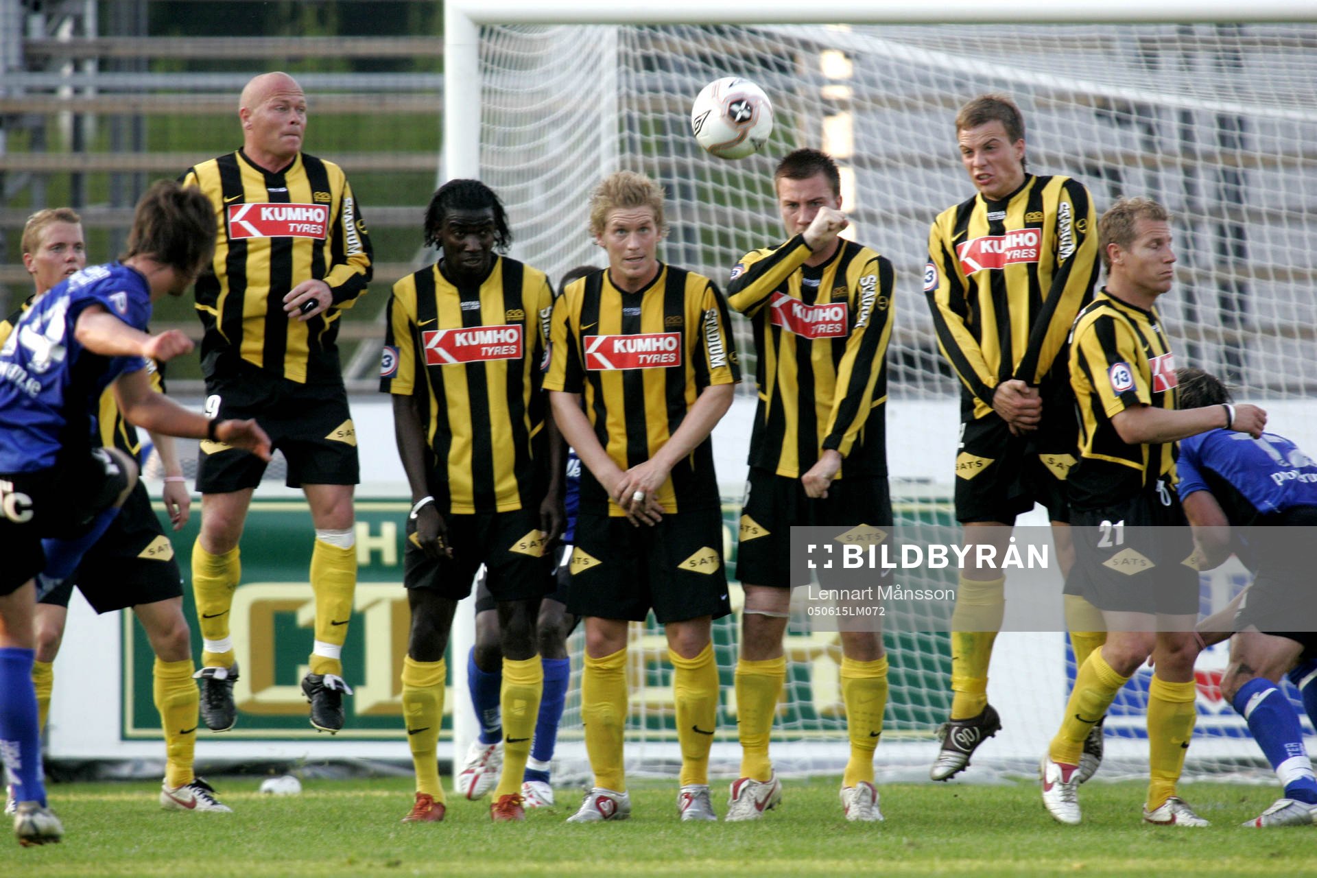 1-0, Dusan Djuric, Halmstad, frispark, mur