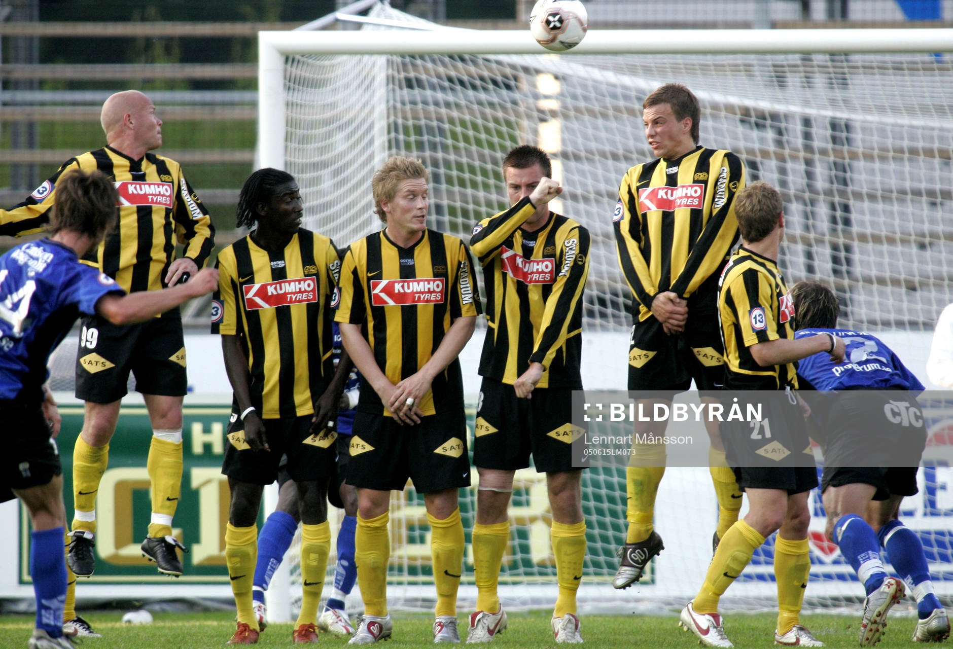 1-0, Dusan Djuric, Halmstad, frispark, mur