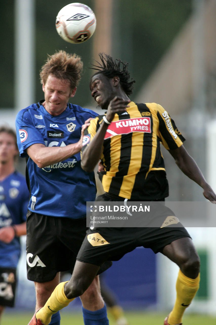 Dioh Williams, Häcken och Tommy Jönsson, Halmstad, nick,