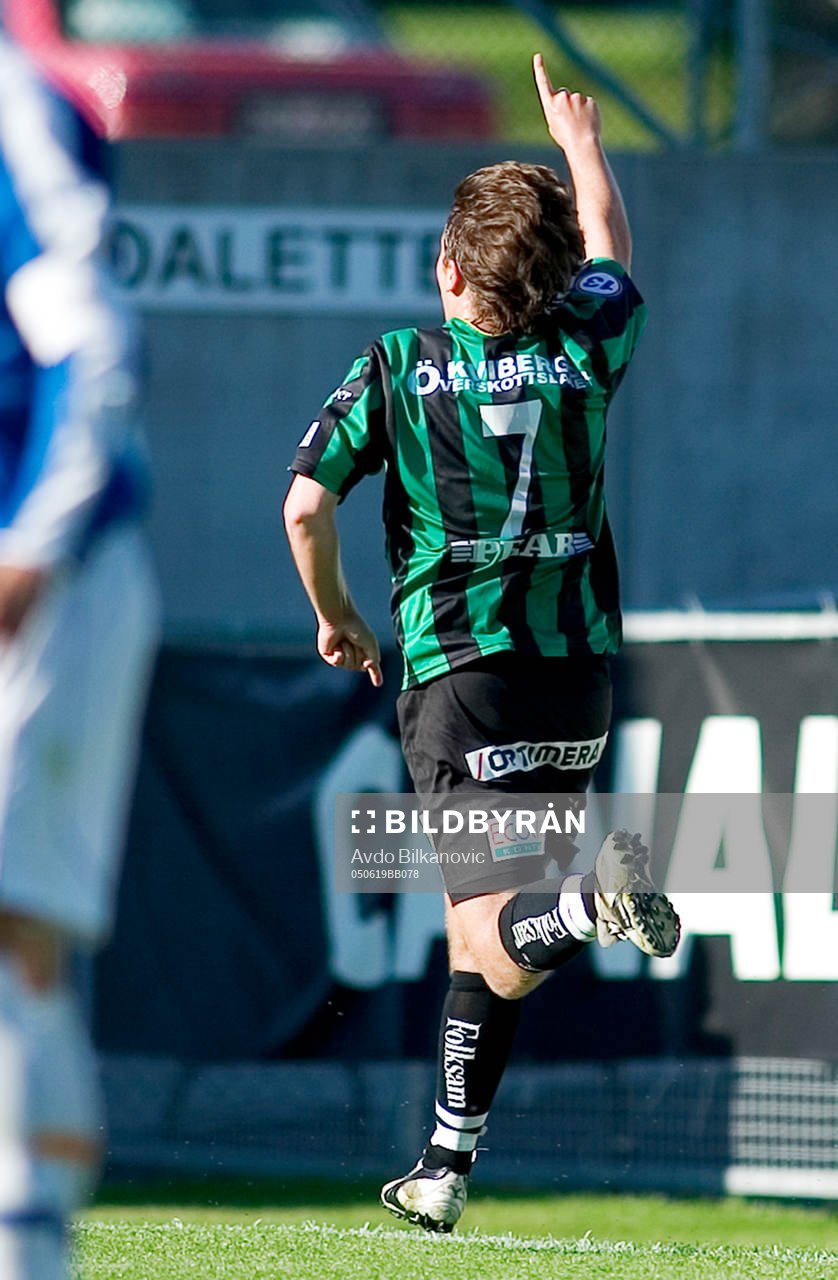 Fotboll, Superettan, Trelleborg - GAIS: Thomas Heed jublar